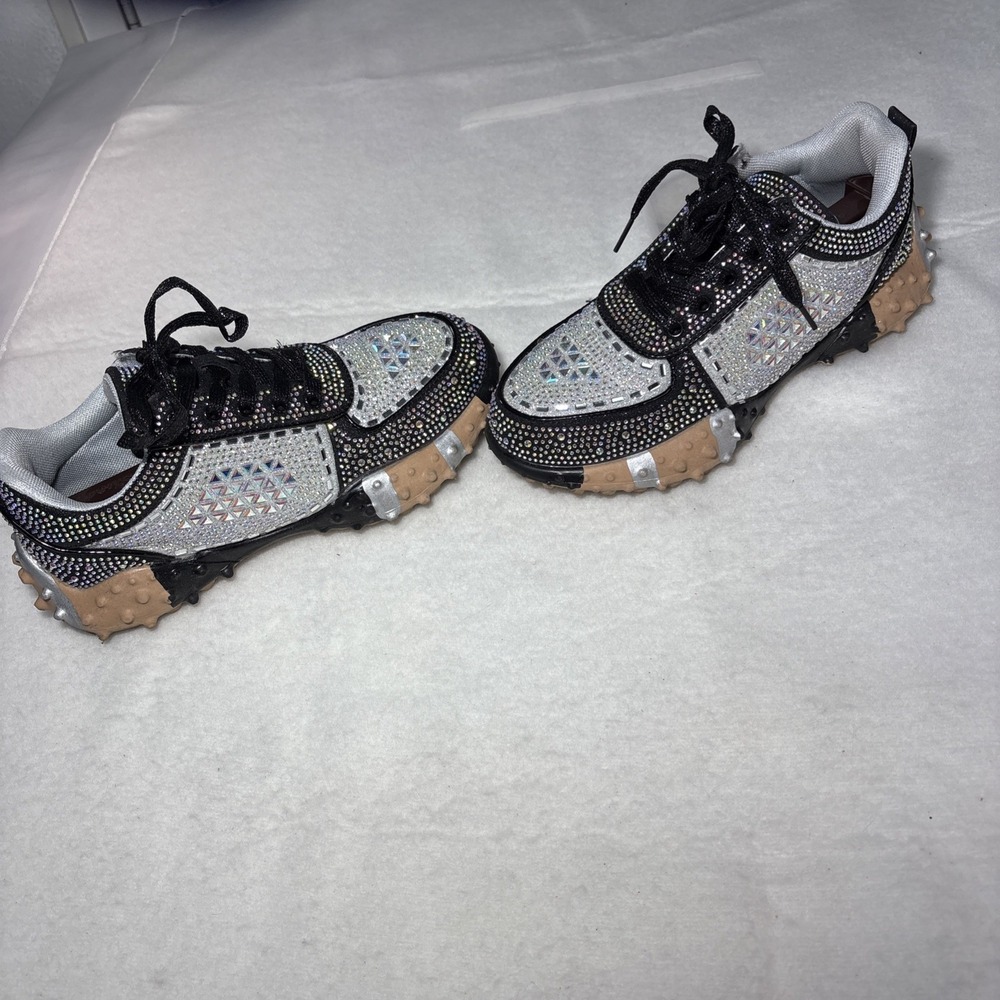 Rhinestone Sneakers Woman 10 - Picture 3 of 9